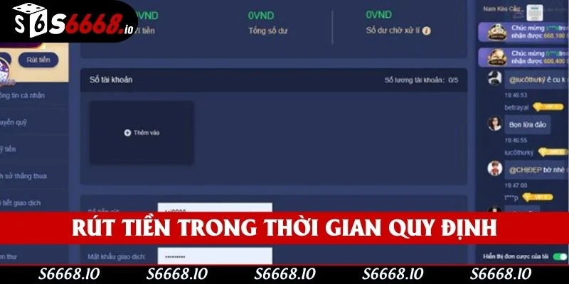 Cần kiểm tra lại hạn mức giao dịch phù hợp trước khi tiến hành rút