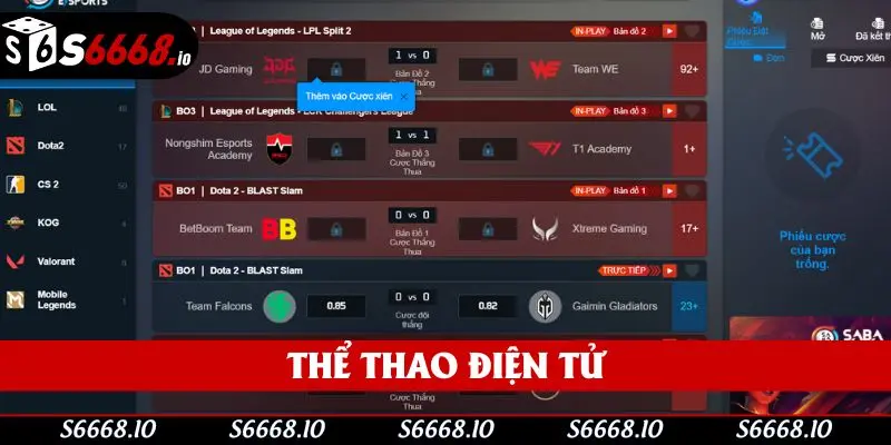 Cá cược Esports cực kỳ mới mẻ và hấp dẫn người dùng